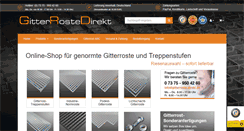 Desktop Screenshot of gitterroste-direkt.de